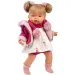 Llorens: Joelle 38 cm-ova plačuća beba s dudu u ružičastom kaputu