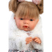 Llorens: Joelle, 38 cm plačuća lutka s dudom u bijelom kaputu