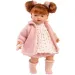 Llorens: Lea, 33 cm visoka lutka s crvenom kosom koja plače, s dudom i ružičastim kaputom.