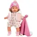 Llorens: Lola, 38 cm-ova plačuća beba s dudom i ružičastom dekom