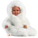 Llorens: Luka, 45 cm duga beba s osmijehom i dudom u bijelom baršunastom kaputu