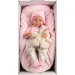 Llorens: Nica 40 cm novorođenačka lutka s medvjedićem i ružičastim kombinezonom