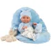 Llorens: Nico 40 cm novorođenčad s medvjedićem i plavim kombinezonom