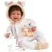 Llorens: Tala Sonrisas 44cm novorođenčad s glasom u odjeći s uzorkom žirafe