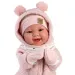 Llorens: Tala Sonrisas 44cm novorođenčad s glasom u ružičastom kombinezonu