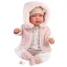 Llorens: Tina, novorođenče od 44 cm u ružičastom prsluku s kapuljačom