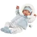 Llorens: Tino, 44 cm dugačka novorođena beba s dudom u prsluku s kapuljačom