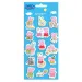 Luna: 3D pufnasti set naljepnica Peppa Pig na arku veličine 10x22 cm