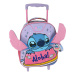 Luna: Disney Stitch Aloha vrtićki ruksak na kotačićima s 2 pretinca 27x10x31 cm