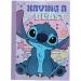 Luna: Gumena mapa s natpisom "Stitch Having a Blast" 25x35 cm
