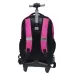 Luna: Must Team Pink trodijelni školski ruksak na kotačićima, 31x24x45 cm