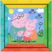Luna: Peppa Pig 2 u 1, bojanka-puzzle od 64 dijela s okvirom