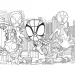 Marvel Spidey 2 u 1, puzzle od 24 dijelova i bojanka 35x25 cm - Lisciani