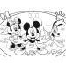 Mickey Mouse 2 u 1, slagalica od 48 dijelova i bojanka 35x25 cm – Lisciani