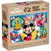Mickey Mouse i prijatelji 2 u 1 24-dijelni Eco mini puzzle i bojanka 35x25cm - Lisciani