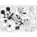 Mickey Mouse i prijatelji 2 u 1 Eco puzzle i bojanka od 60 dijelova 70x50cm - Lisciani
