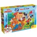 Mickey i prijatelji 2 u 1 puzzle od 108 dijelova i bojanka 70x50cm - Lisciani