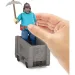 Minecraft Film - Steve i rudarski vagon komplet za igru - Mattel