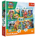 Paw Patrol: Pustolovine na otoku dinosaura - komplet slagalica 4 u 1 - Trefl