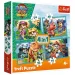 Paw Patrol: Pustolovine na otoku dinosaura - komplet slagalica 4 u 1 - Trefl slika 1