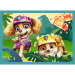 Paw Patrol: Pustolovine na otoku dinosaura - komplet slagalica 4 u 1 - Trefl