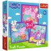 Peppa Pig 3 u 1, puzzle od 20-36-50 dijelova - Trefl
