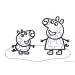 Peppa Pig i prijatelji kreativna bojanka s naljepnicama i šablonama u više varijanti