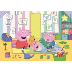 Peppa prase 2x20-dijelne Supercolor slagalice - Clementoni slika 3