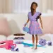 Play-Doh: Barbie Fashionista komplet s glinom za izradu haljina s volanima i lutkom - Hasbro