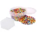 PlayBox: 5 mm MIDI glačane prugaste perle s 1000 komada i šesterokutnom podlogom