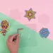 PlayBox: 5 mm MIDI perle za glačanje - Prugasti komadi u pakiranju od 10.000 komada