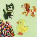 PlayBox: Set životinjskih podloga za 5 mm MIDI perle za peglanje, 4 komada slika 3