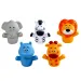 Playgo: Set prstnih lutaka sa životinjama safari, 5 komada