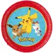 Pokémon set od 8 papirnatih tanjura promjera 20 cm