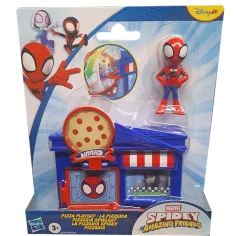 Spidey i njegovi čudesni prijatelji: Spideyjeva pizzerija, igrački set s figuricom - Hasbro