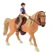 Set za igru s konjem u smeđoj boji i jahačem