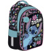 Školski ruksak s uzorkom Disney Stitch, s 4 pretinca i plavim pomponom BPL58 40x29x19 cm