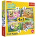 SpužvaBob 4 u 1, puzzle od 35, 48, 54 i 70 dijelova - Trefl