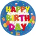 Sretan rođendan tanjuri za zabavu s natpisom "Happy Birthday" set od 8 komada