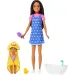 Barbie lutka u haljini sa srcima, set za igru dadilje - Mattel slika 3