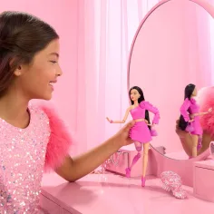 Barbie: Trendi prijateljice - Crnokosa lutka - Mattel slika 3