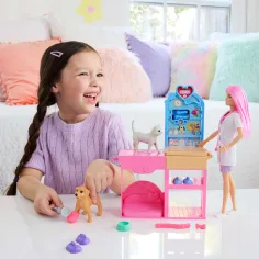 Barbie veterinarska klinika za gips - set za igru s lutkom ružičaste kose - Mattel slika 4
