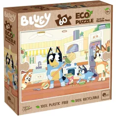Bluey 2 u 1 60 kom Eco puzzle i bojanka 70x50cm - Lisciani slika 1