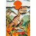 Carstvo dinosaura: T-Rexove avanture, puzzle od 160 dijelova - Trefl