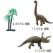Dino World: Figura Triceratopsa ili Brahiosaura sa drvetom