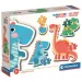 Dinosaurusi 4 u 1 beba puzzle 2-3-4-5 komada - Clementoni