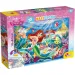 Disney Ariel 2 u 1, maxi slagalica od 35 dijelova i bojanka 70x50 cm - Lisciani