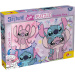 Disney Stitch 2 u 1 250-dijelna slagalica i bojanka 50x35 cm - Lisciani