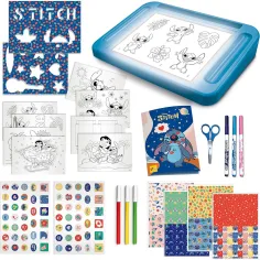 Disney Stitch set za crtanje s osvjetljenom pločom za crtanje - Lisciani slika 2