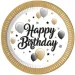 Elegantna rođendanska papirnata tanjura s natpisom „Happy Birthday” set od 8 komada